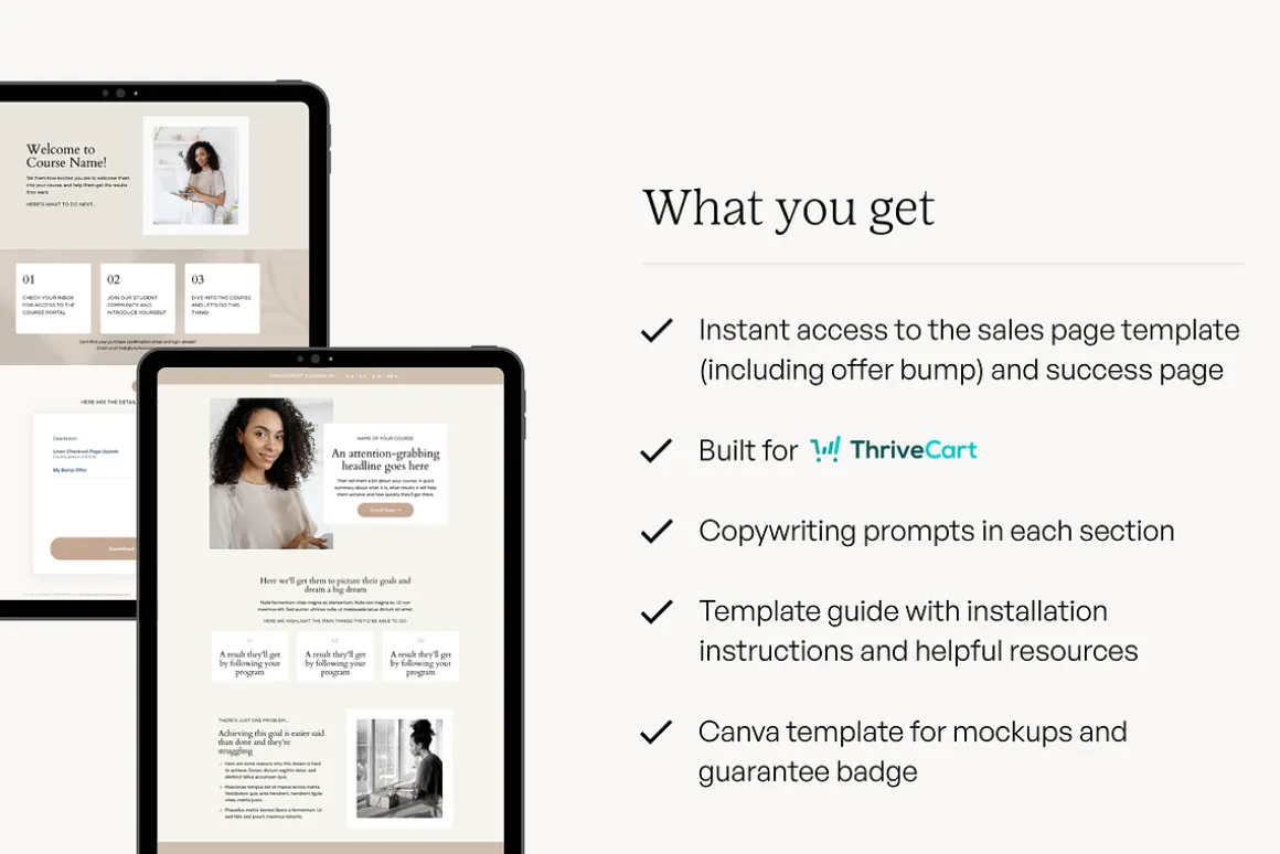ThriveCart Sales Page Template