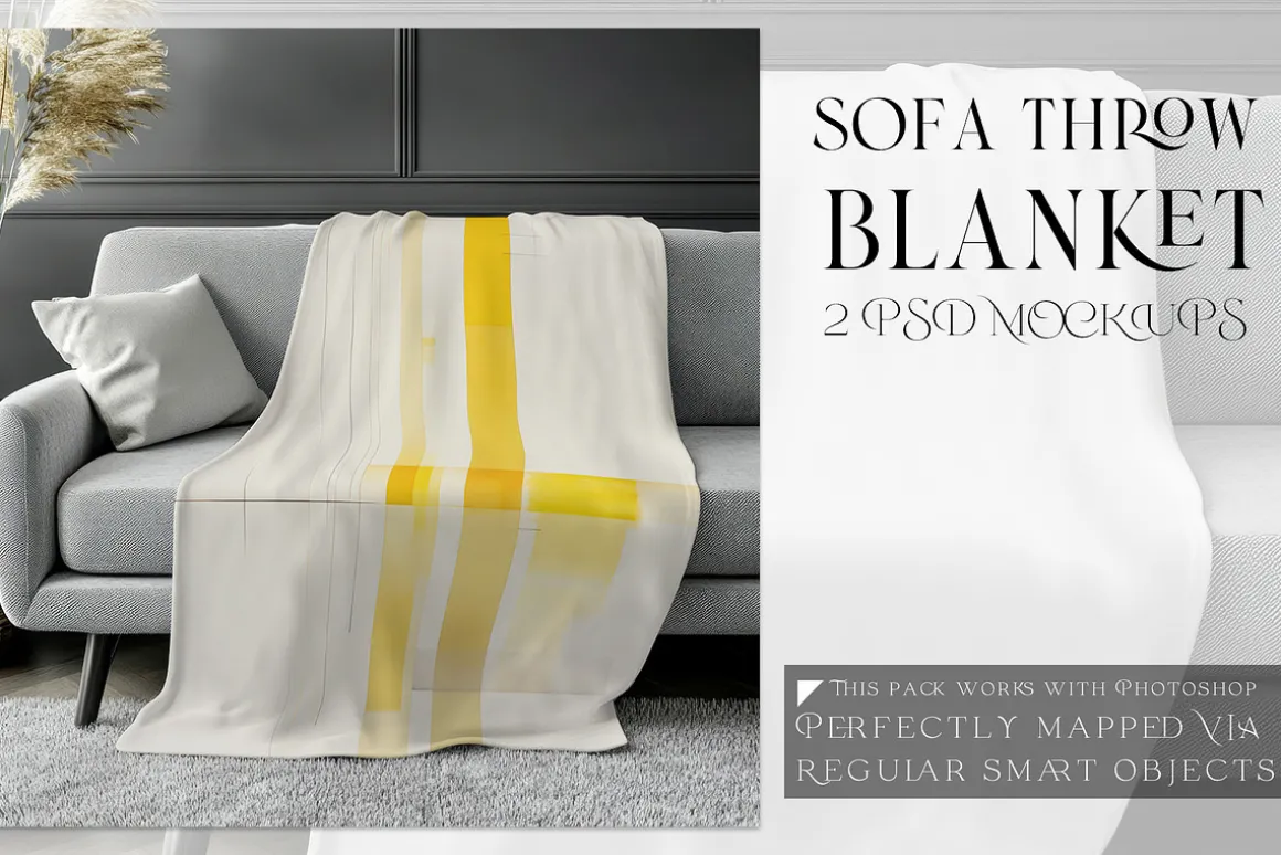 Throw Blanket Mockups