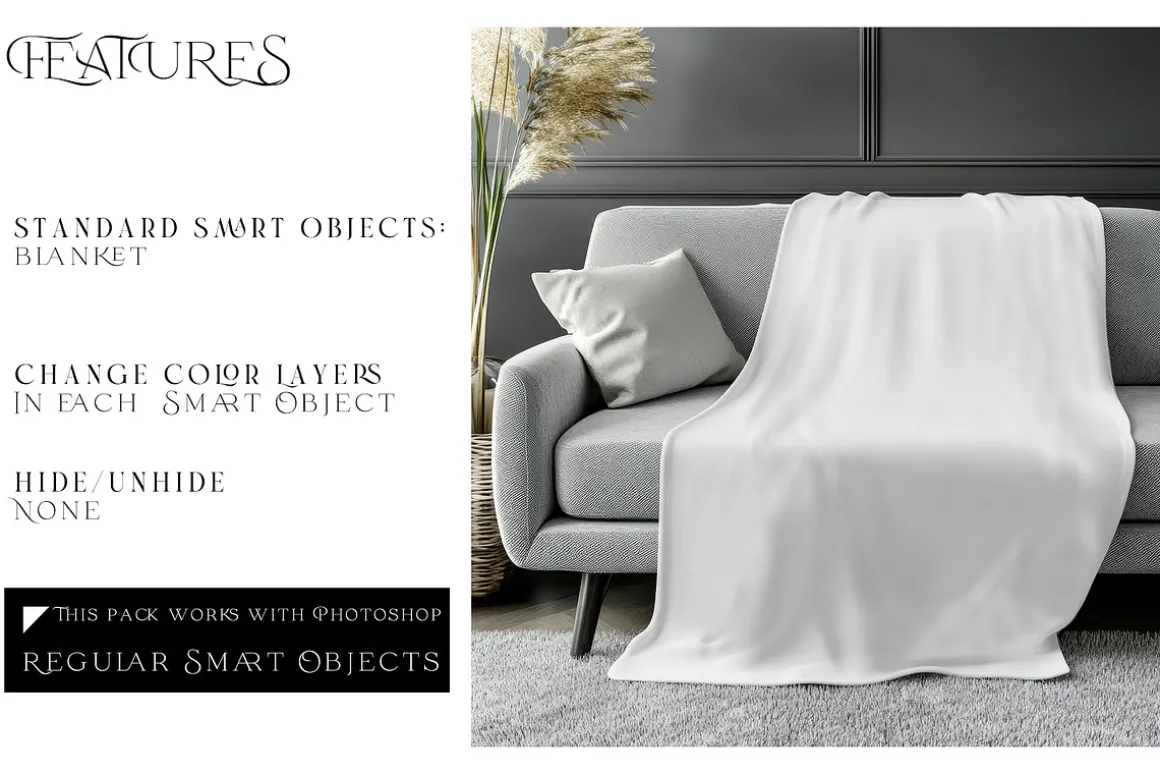 Throw Blanket Mockups