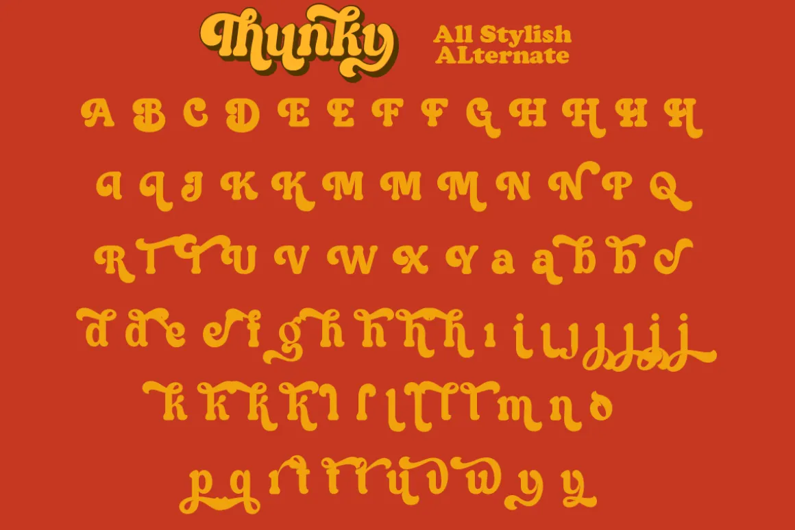 Thunky - Chunky Retro Typeface