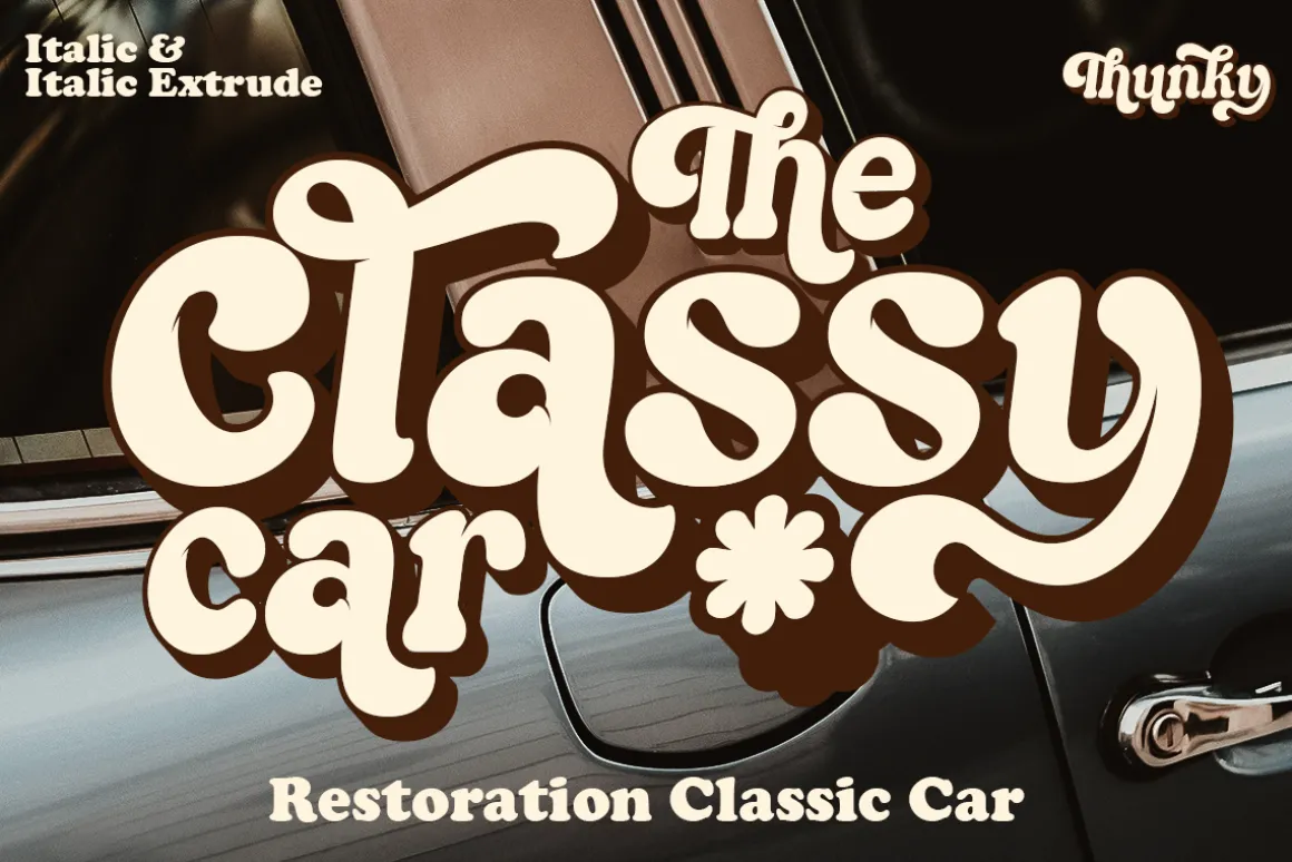 Thunky - Chunky Retro Typeface