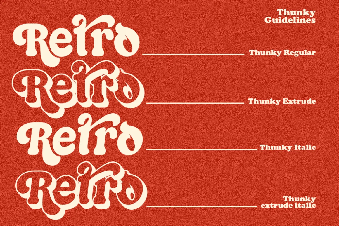 Thunky - Chunky Retro Typeface