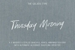 Thursday Morning Handwritten Font