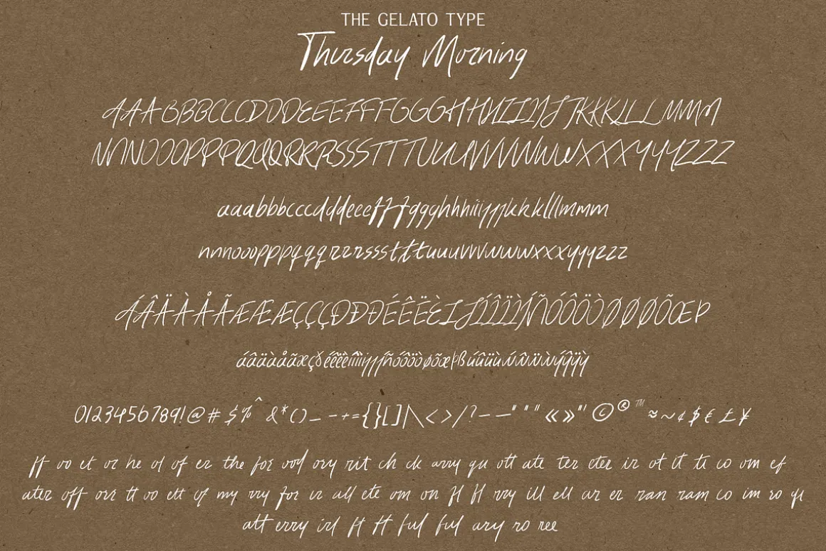 Thursday Morning Handwritten Font