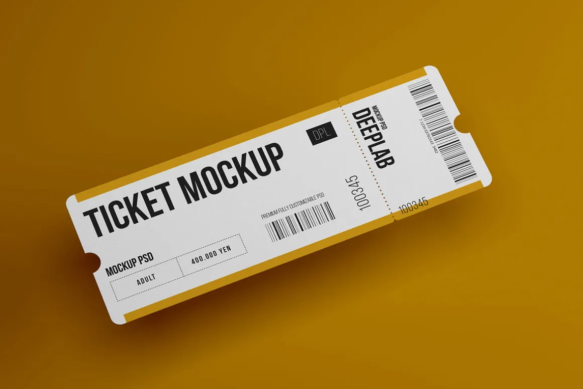 Tickets Mockup Set - 17 styles