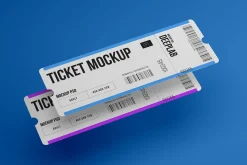 Tickets Mockup Set - 17 styles