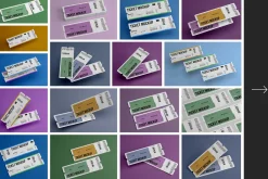 Tickets Mockup Set - 17 styles