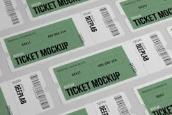 Tickets Mockup Set - 17 styles