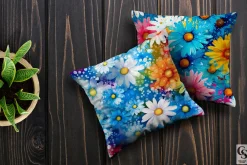 Tie Dye Daisy Flowers Digital Papers