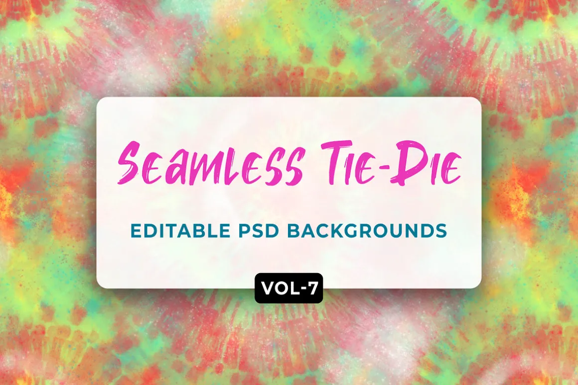 Tie Dye Seamless Patterns Vol- 07