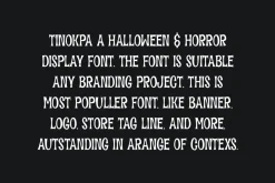 Tinokpa - Halloween Font