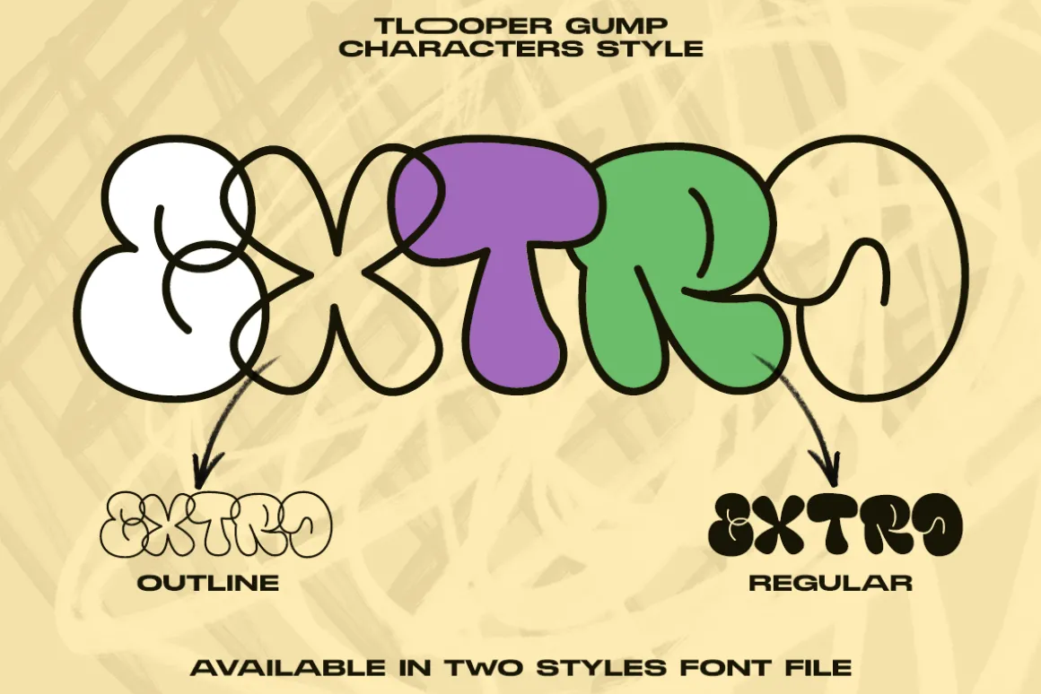 Tlooper Gump - Bubble Graffiti Style