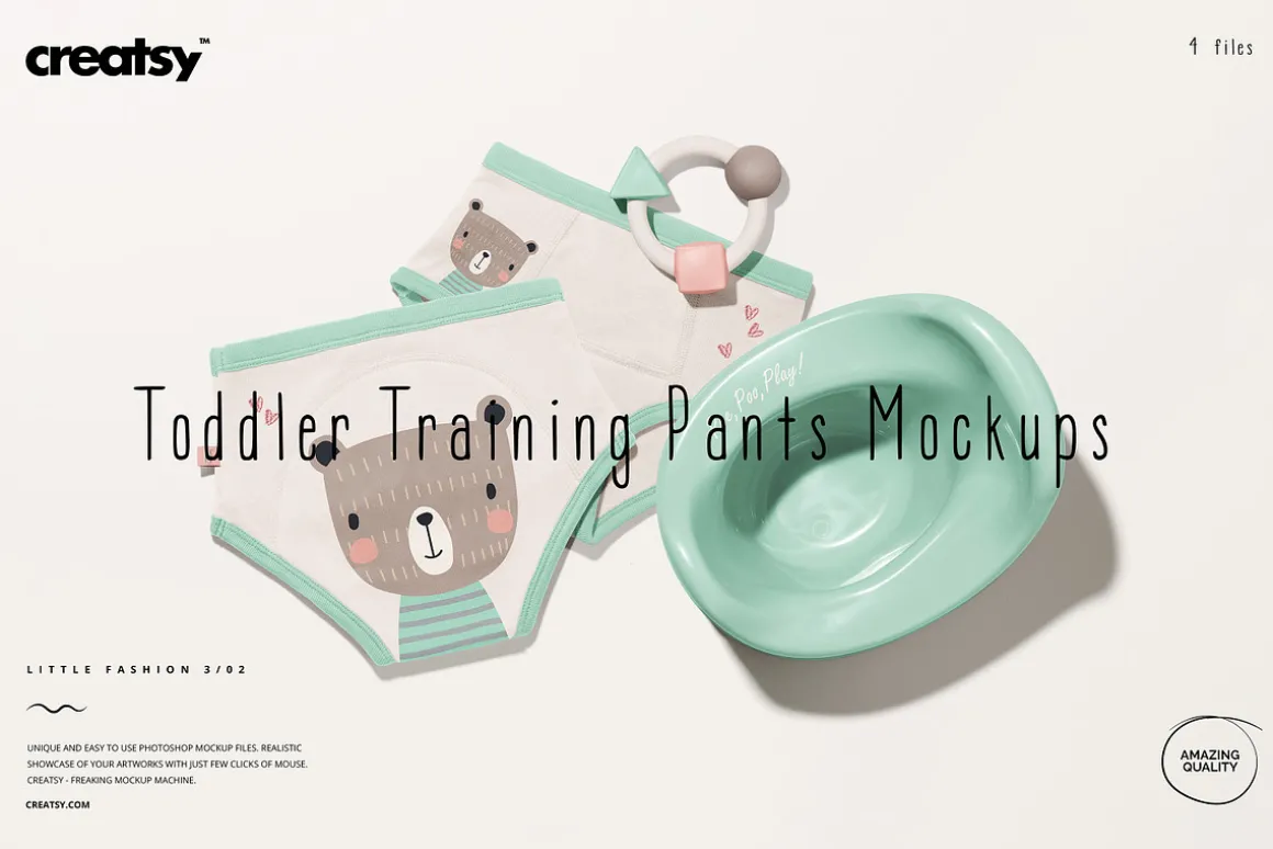 Toddler Training Pants Mockup Set