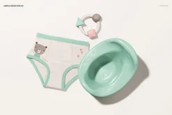 Toddler Training Pants Mockup Set
