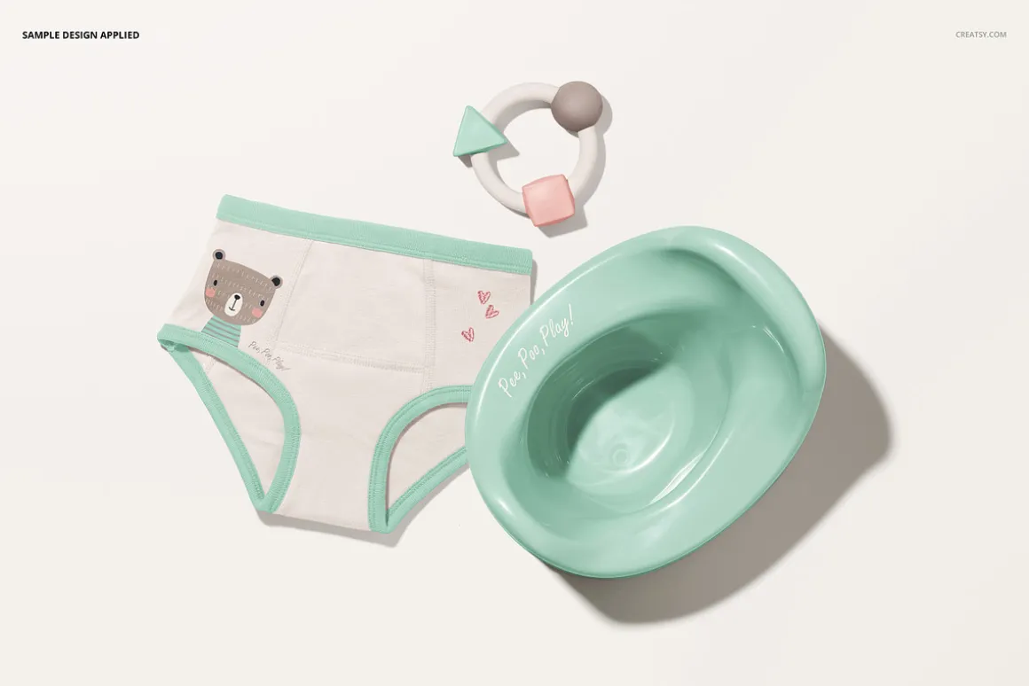 Toddler Training Pants Mockup Set