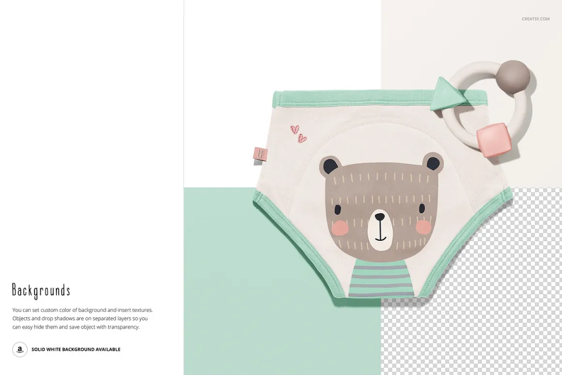 Toddler Training Pants Mockup Set