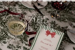 Toile De Noel Christmas Mockup