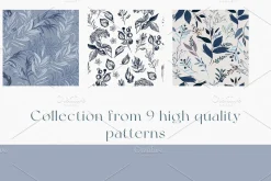TOILE DE JOUY vector patterns set