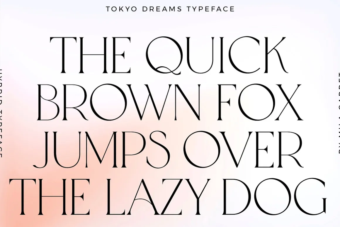 Tokyo Dreams Display Ligature Serif