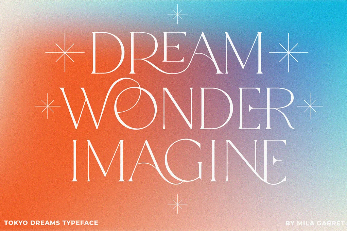 Tokyo Dreams Display Ligature Serif