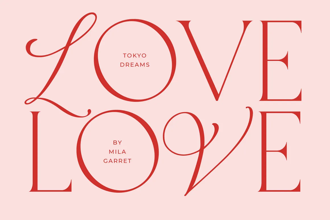 Tokyo Dreams Display Ligature Serif