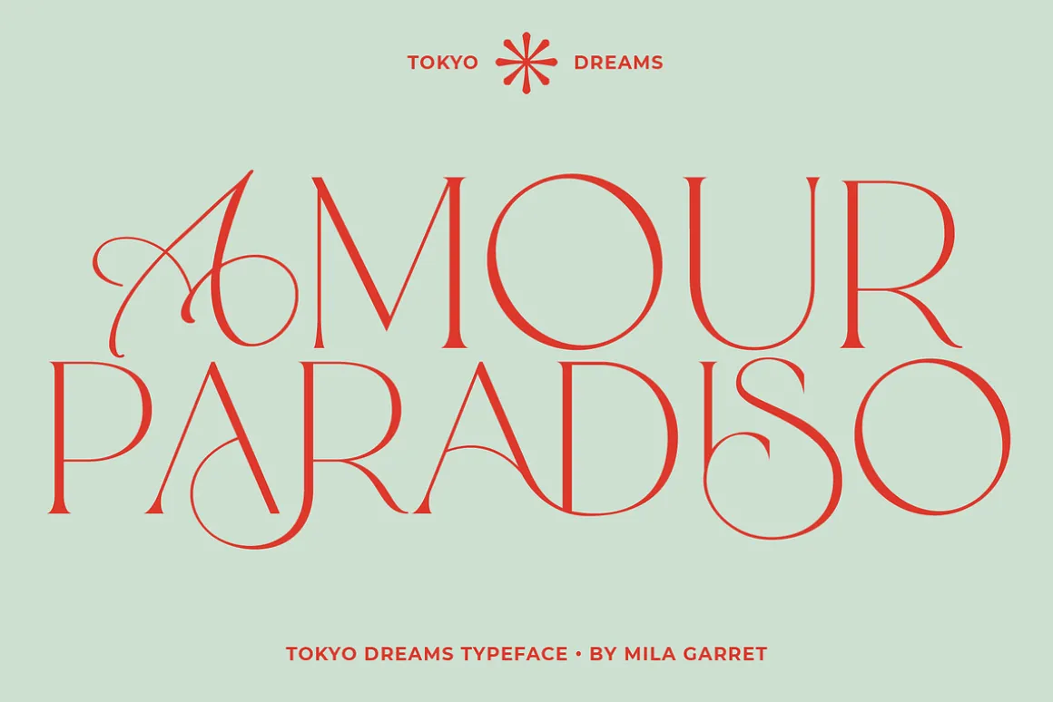 Tokyo Dreams Display Ligature Serif