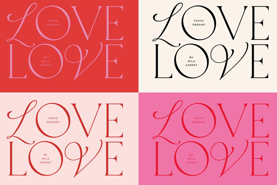 Tokyo Dreams Display Ligature Serif