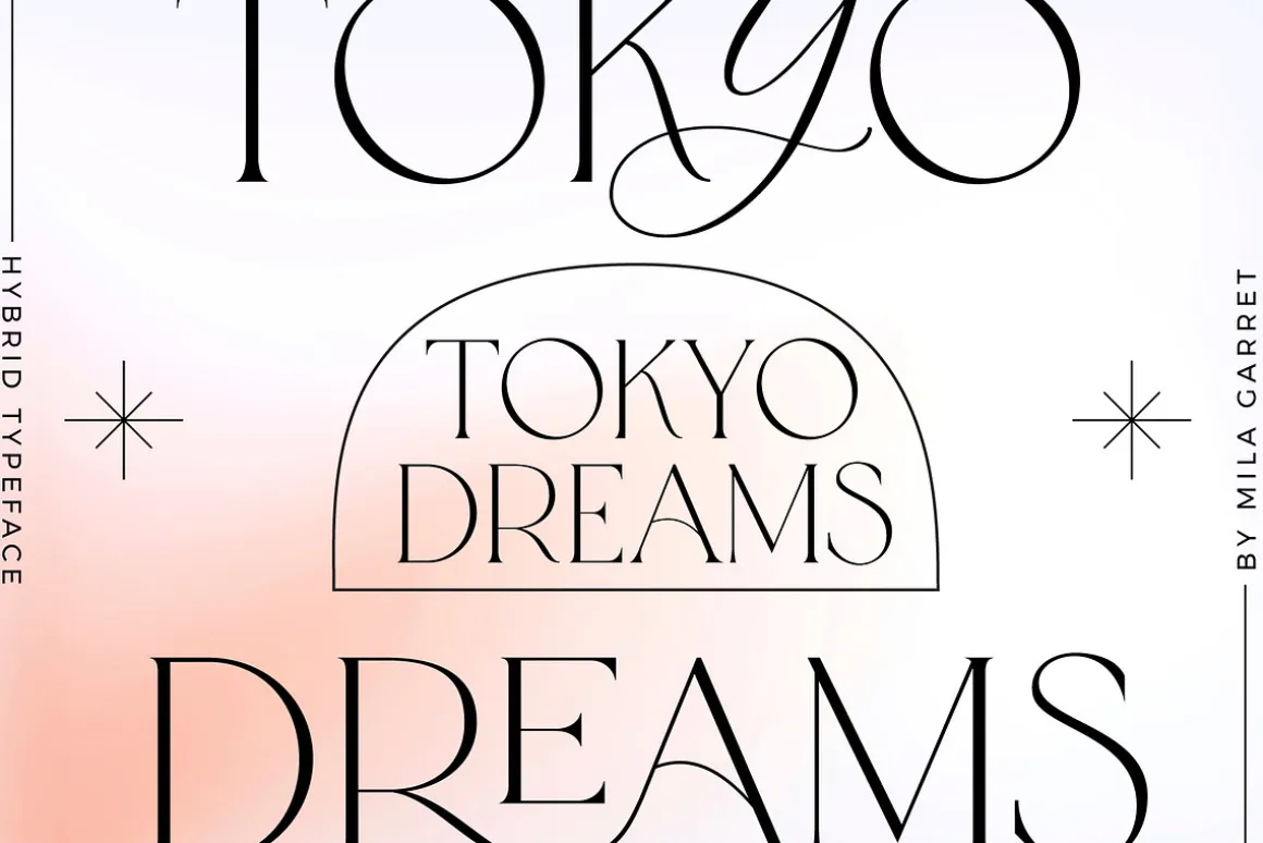 Tokyo Dreams Display Ligature Serif