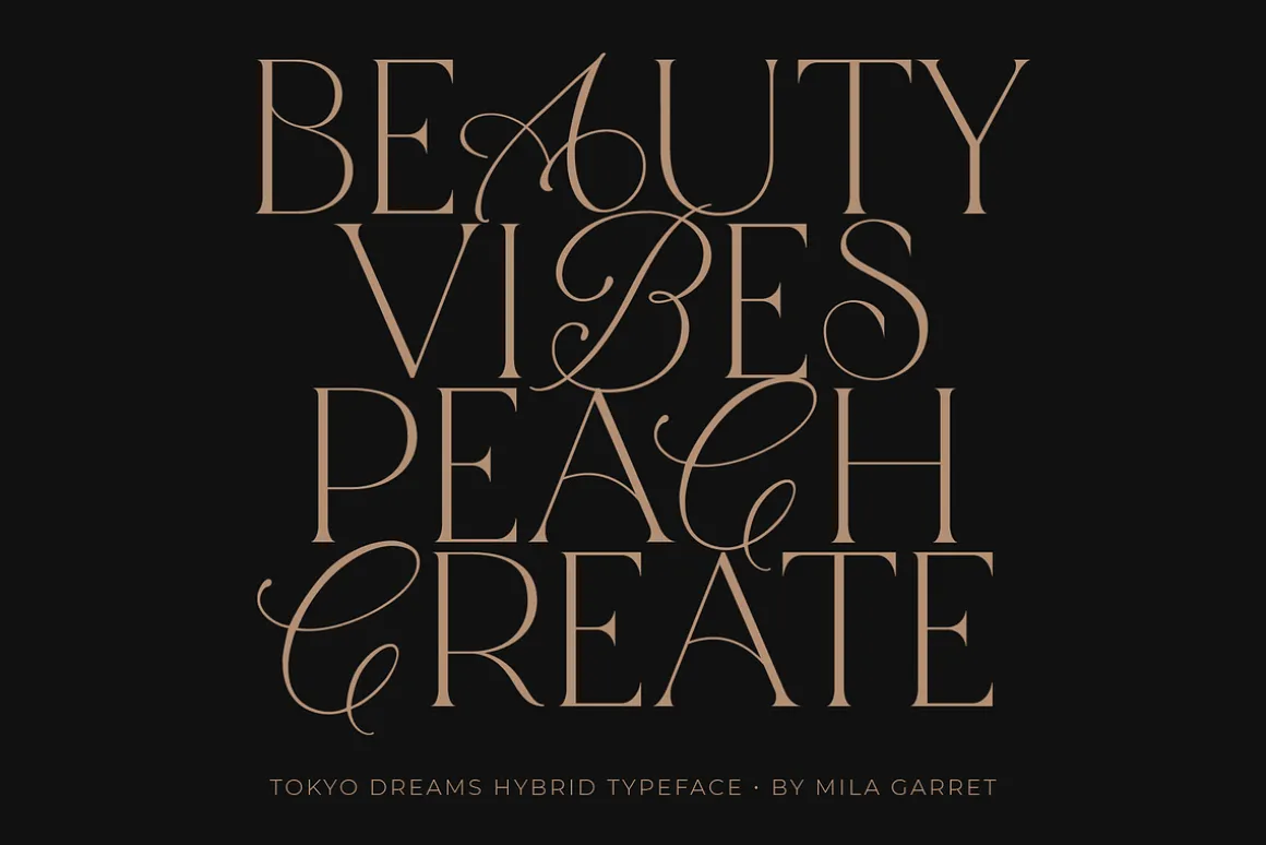 Tokyo Dreams Display Ligature Serif