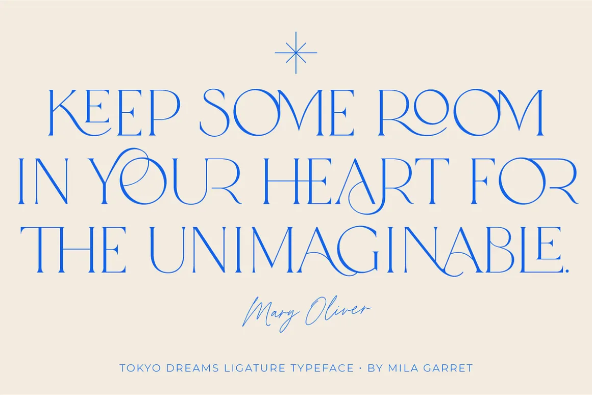 Tokyo Dreams Display Ligature Serif