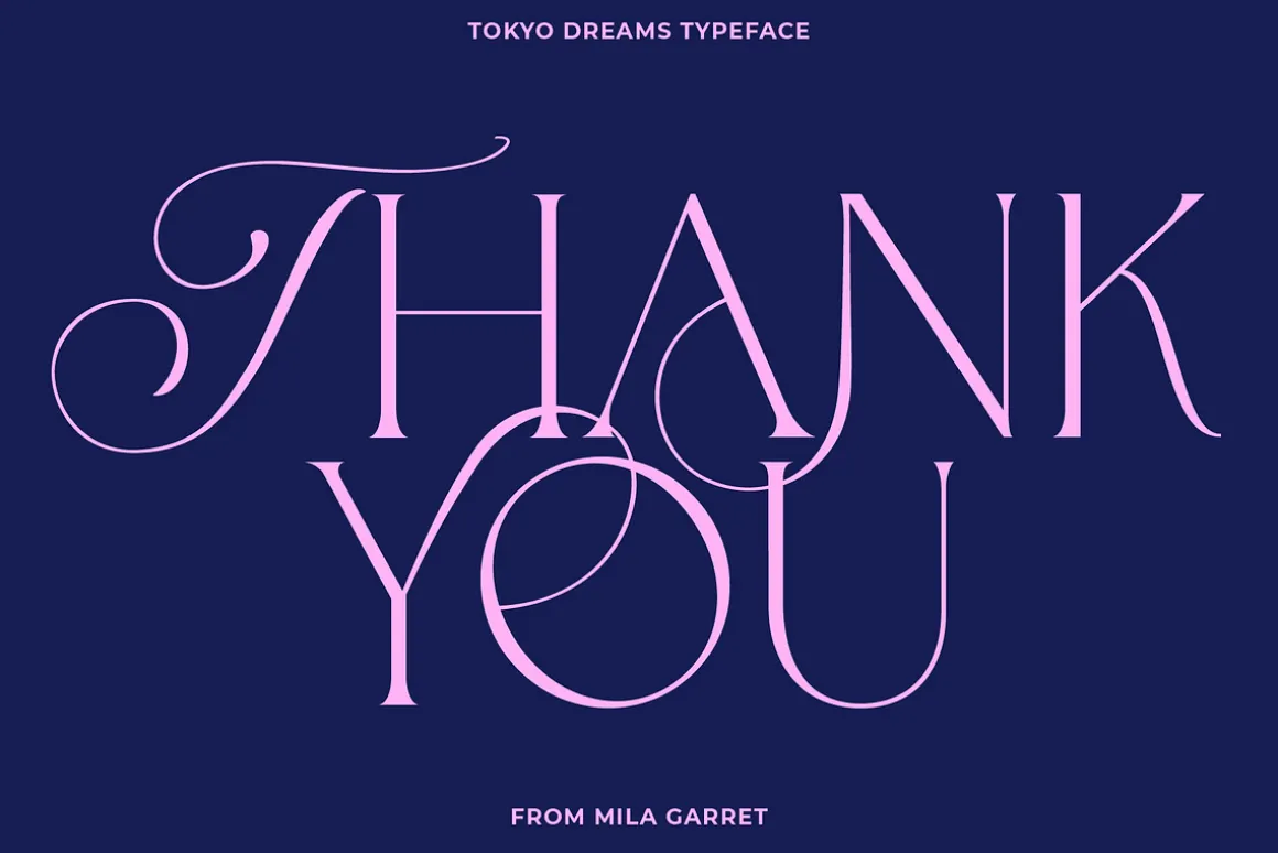 Tokyo Dreams Display Ligature Serif