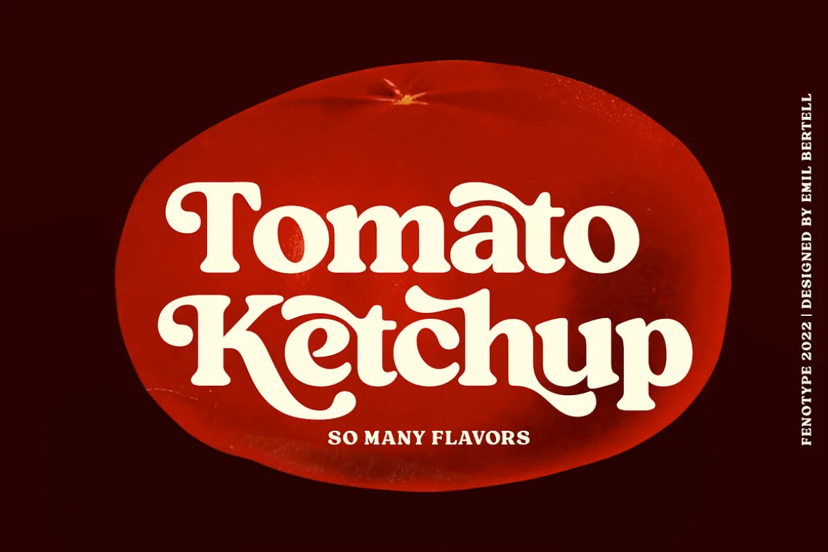 Tomato Ketchup Retro Serif Font