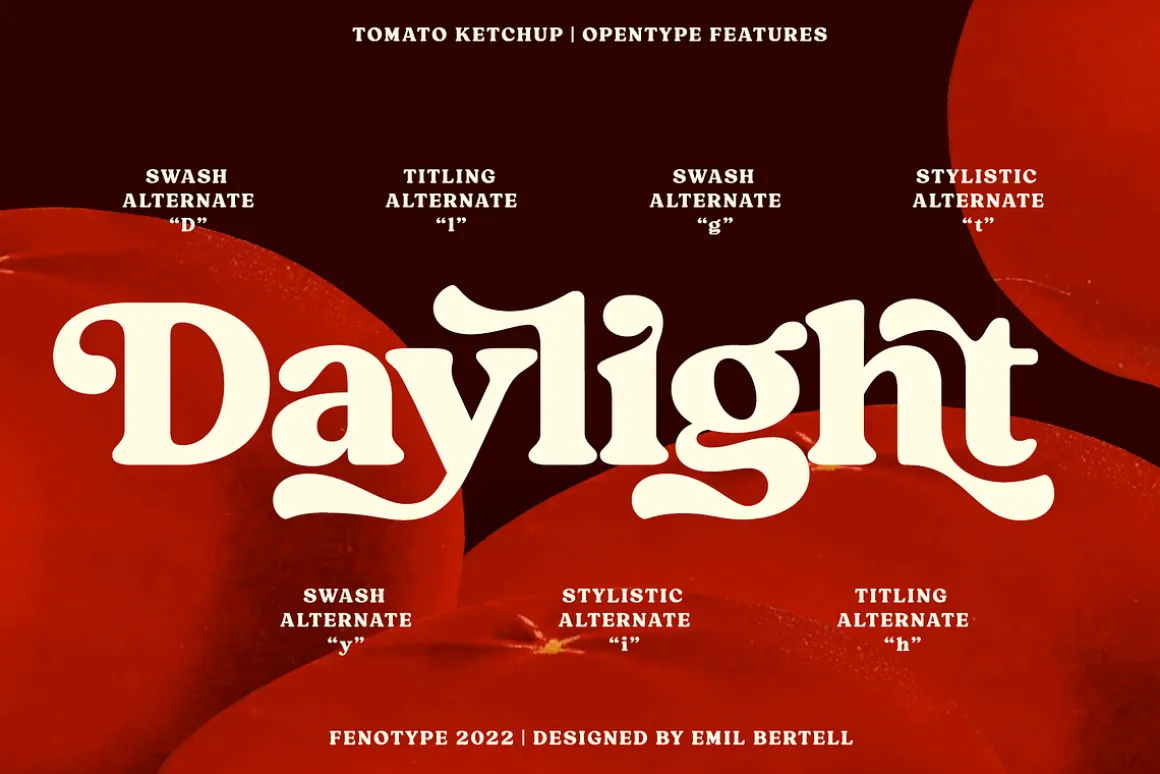 Tomato Ketchup Retro Serif Font