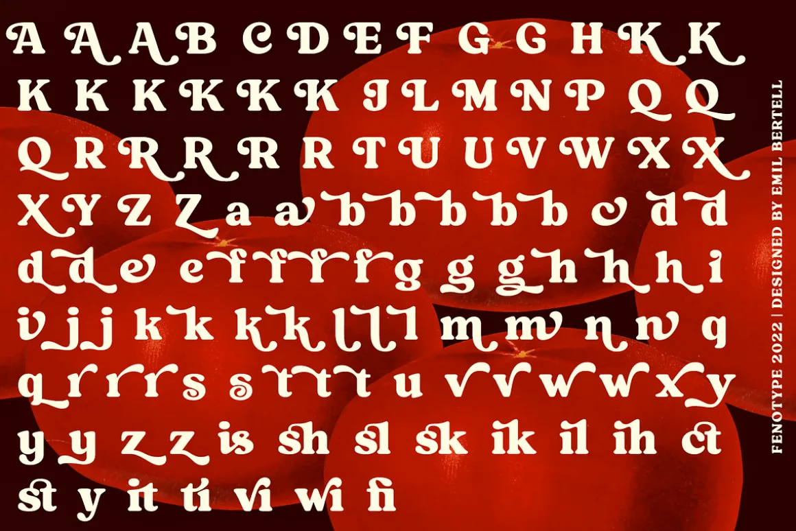 Tomato Ketchup Retro Serif Font