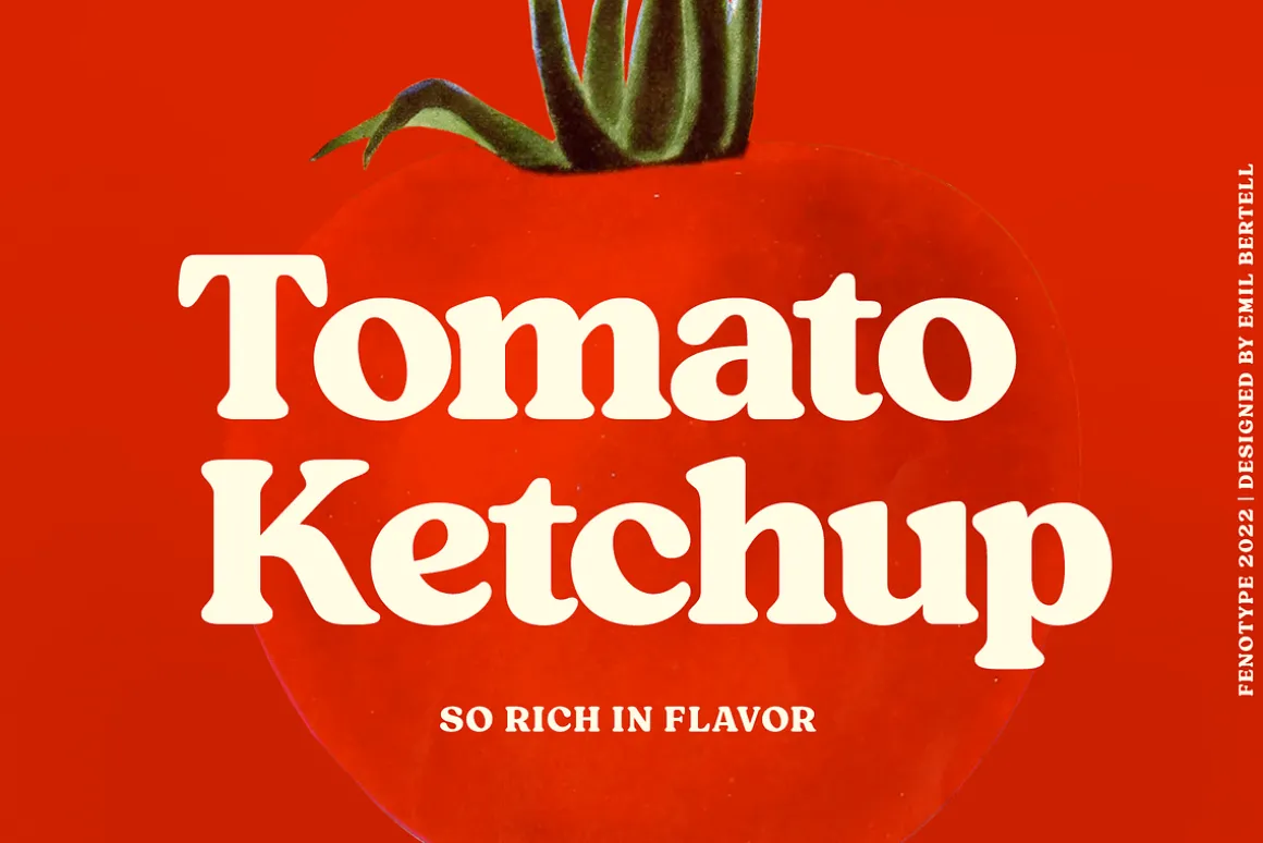 Tomato Ketchup Retro Serif Font