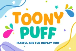 Toony Puff - Cheerful Display Font