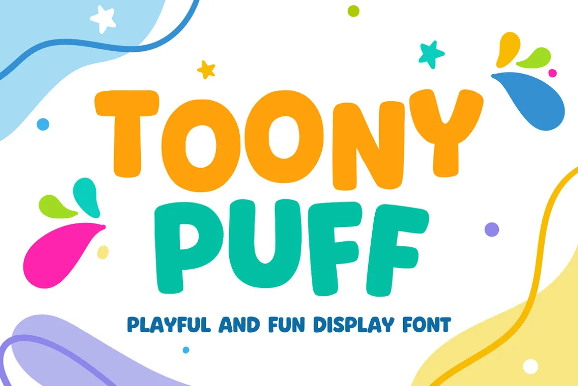 Toony Puff - Cheerful Display Font