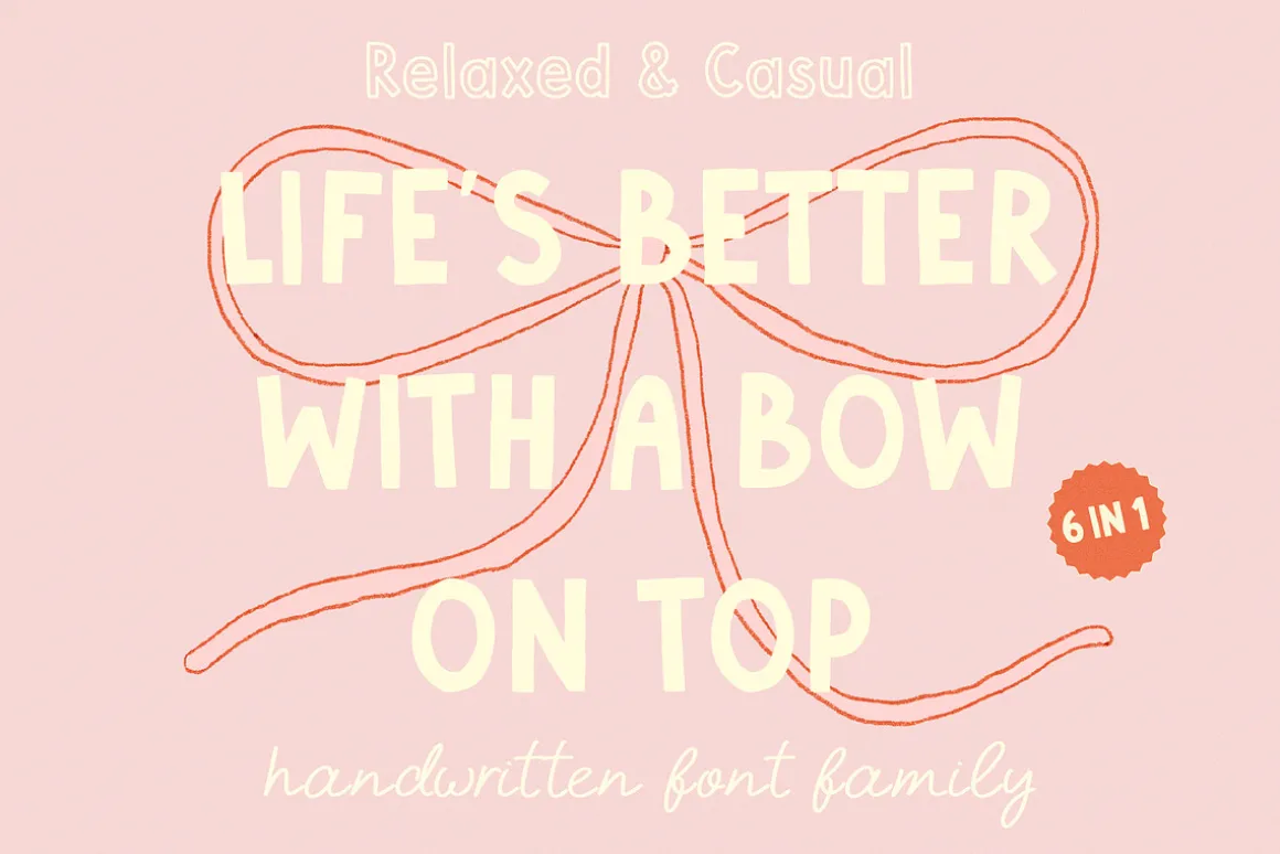 Top Bow Romantic Font Family