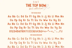 Top Bow Romantic Font Family