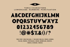 Toria Bohemian Decorative Serif Font