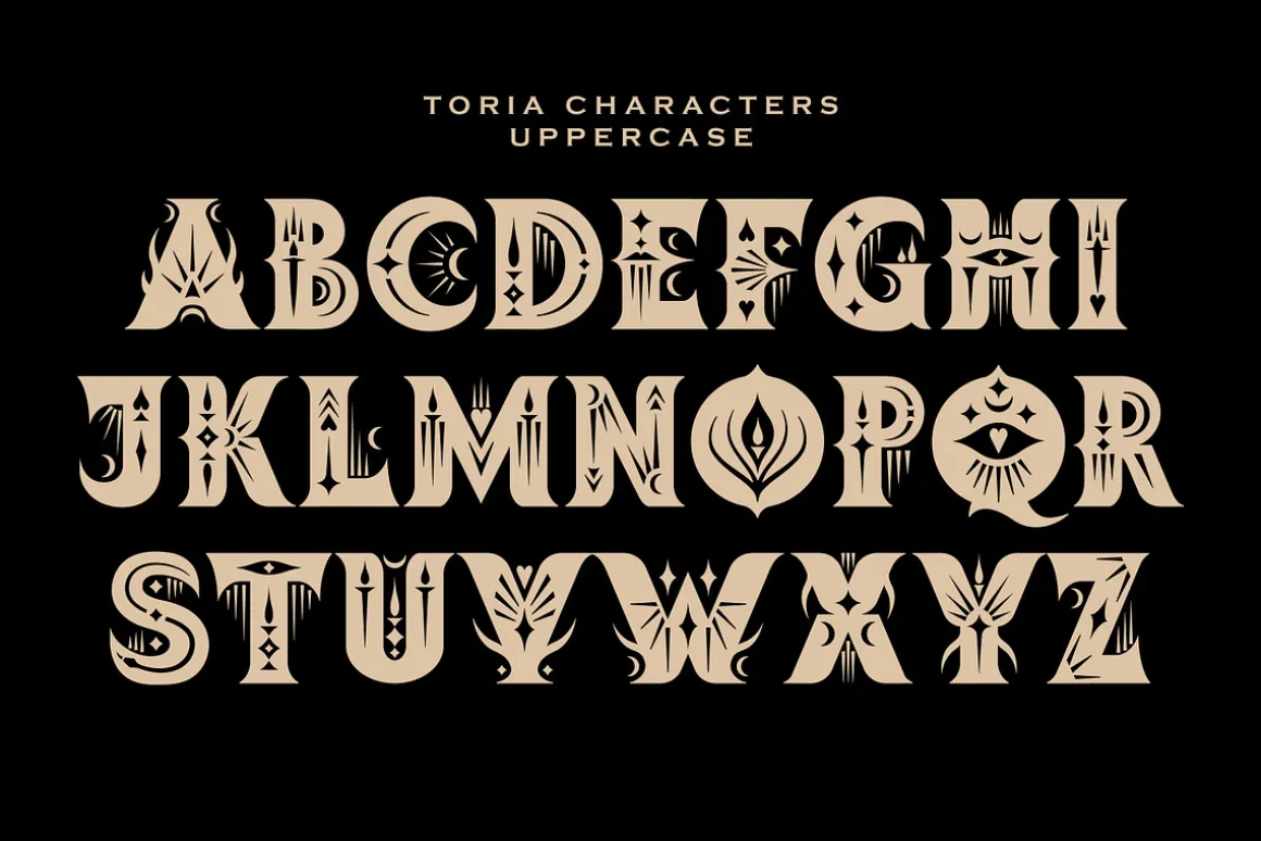 Toria Bohemian Decorative Serif Font