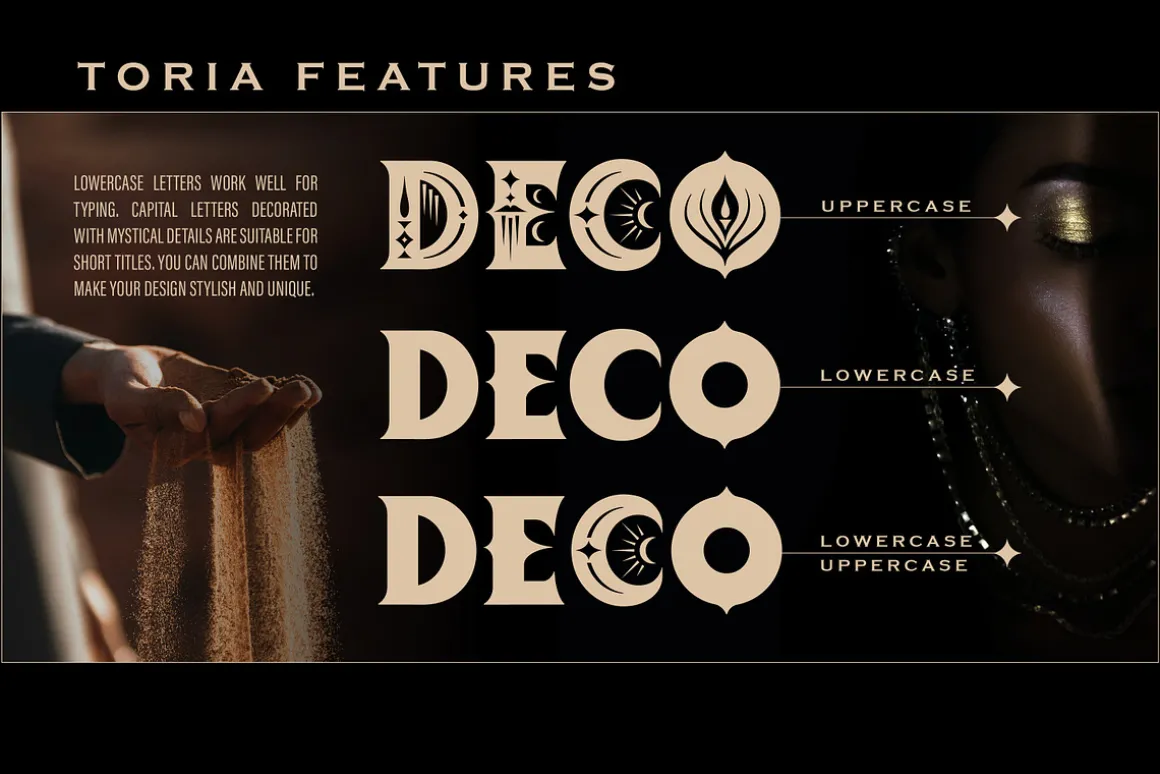 Toria Bohemian Decorative Serif Font