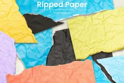 107 Torn Paper Art Collection
