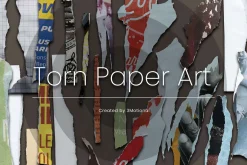 107 Torn Paper Art Collection