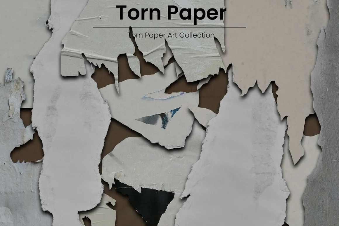 107 Torn Paper Art Collection