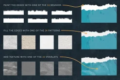 Torn Paper Brushes & Textures
