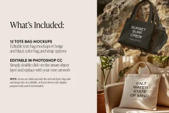 12 Tote Bag Mockups