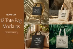 12 Tote Bag Mockups