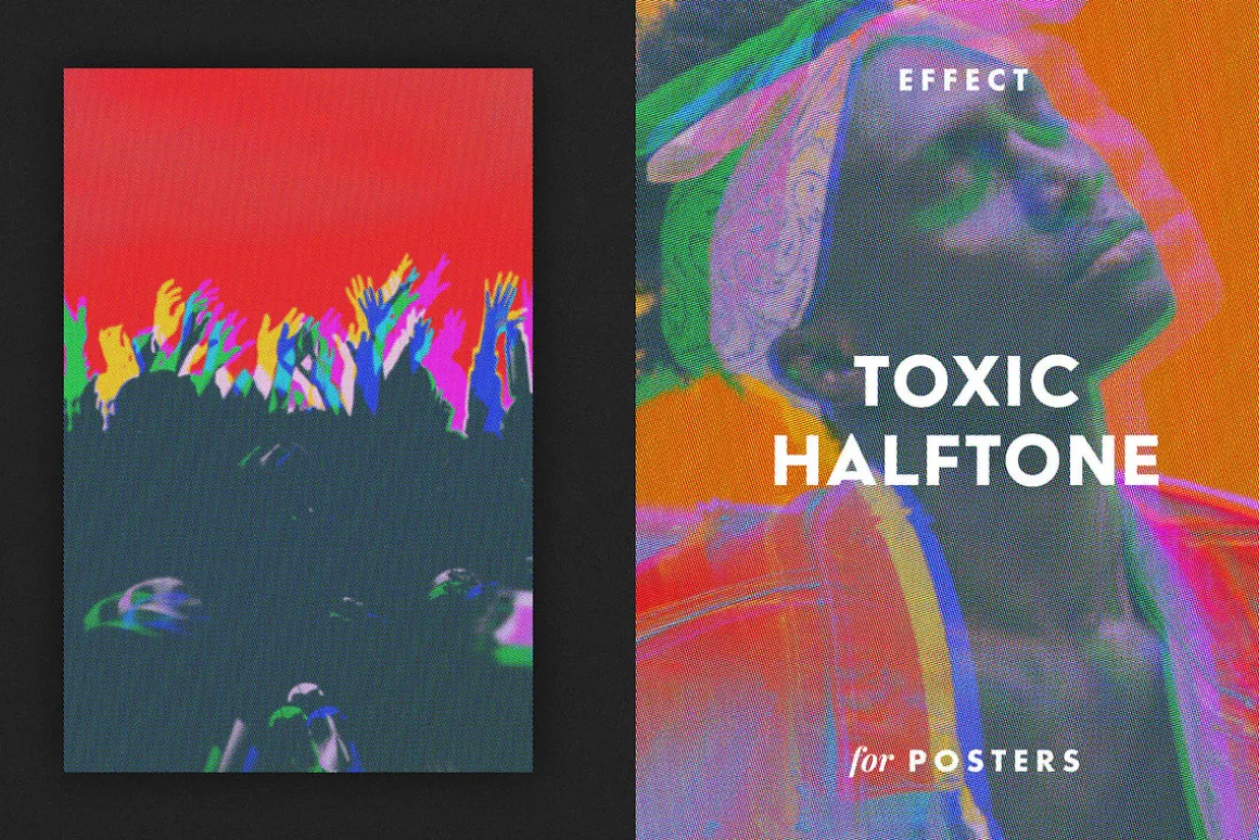 Toxic Halftone Effect for Posters