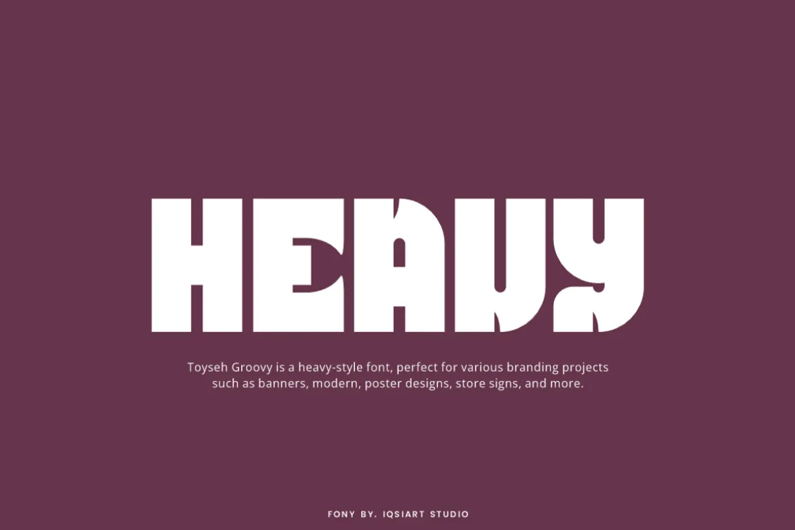 Toyseh Groovy - Heavy Font